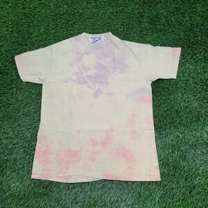 Vintage 90s HANES Tie-Dye Shirt Women Large 20x26 Pastel USA